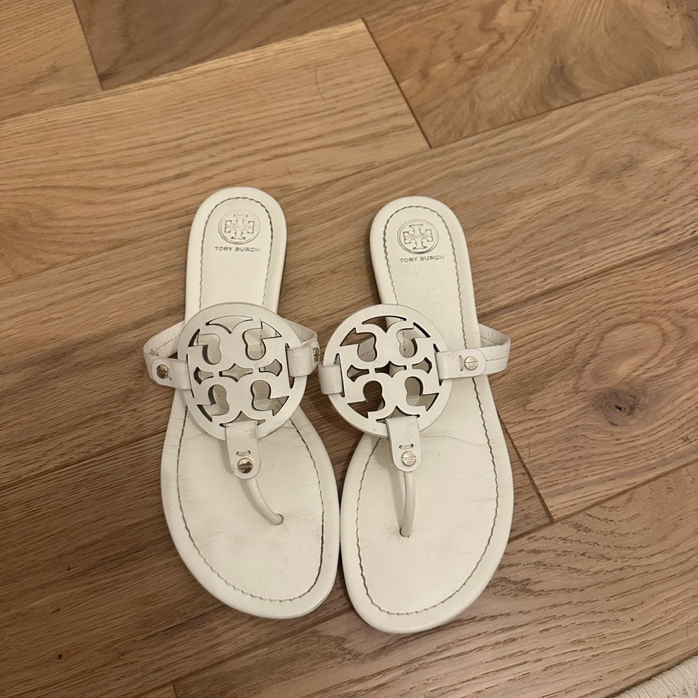 Tory Burch Women's White Miller Sandals